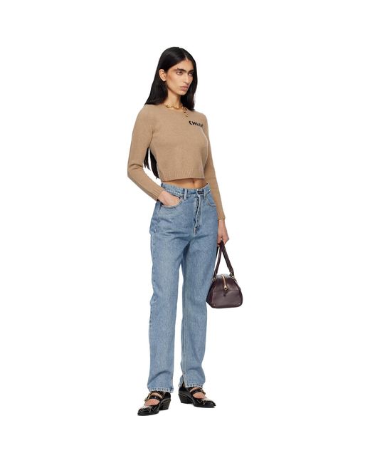Chloé Blue Chunky Wool Knit Sweater