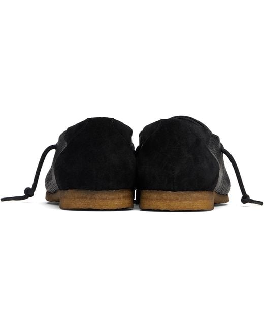STEFAN COOKE Black Laced Trainer Sneakers