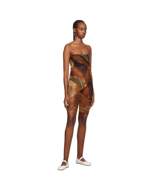 Elliss Brown Anti Gravity Minidress