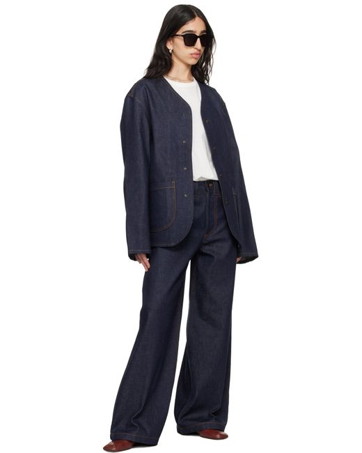 Meta Campania Collective ブルー Egon ワイドレッグ ジーンズ Blue
