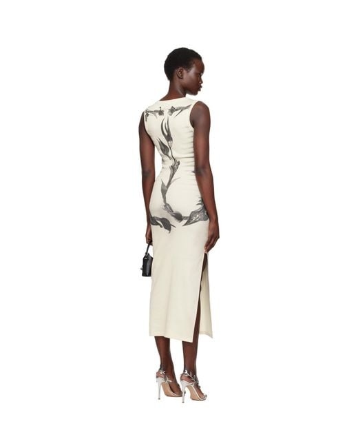 Jean Paul Gaultier Black 'The Flower Body Morphing Marinière' Maxi Dress
