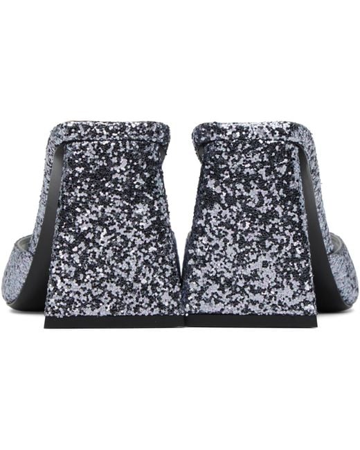 The Attico Black Mini Devon Mules