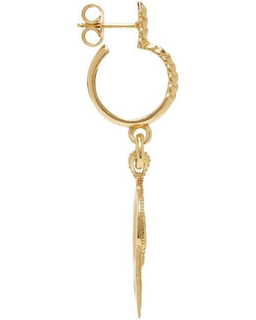Mens Jewellery Earrings and ear cuffs Metallic for Men Emanuele Bicocchi Link Chain Earrings in Gold 