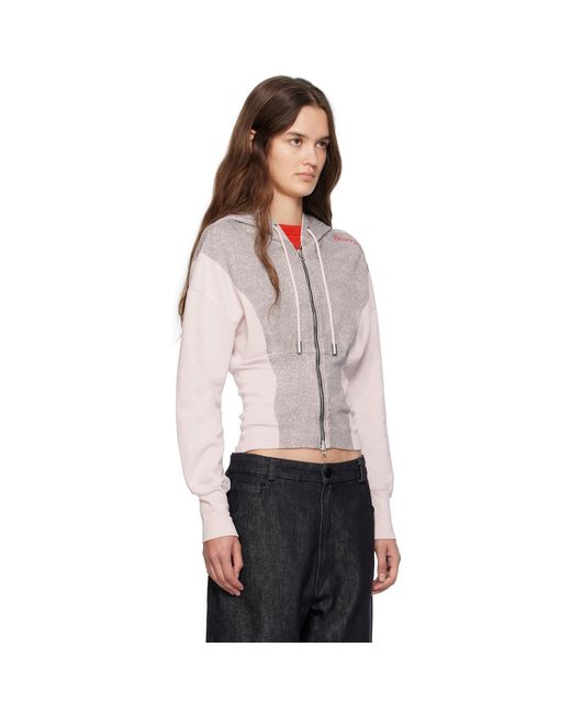 Eckhaus Latta Black Snatched Hoodie