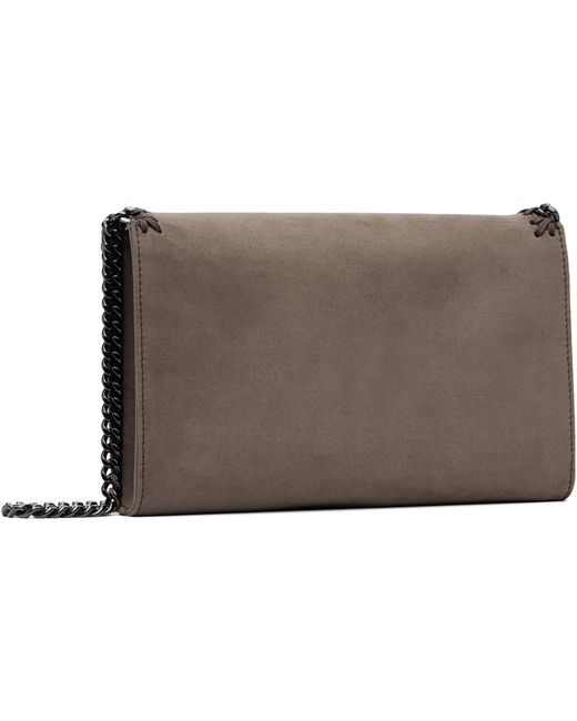 Stella McCartney Brown Taupe Falabella Continental Wallet On Chain Bag