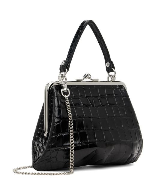 Vivienne Westwood Black Granny Frame Bag for men