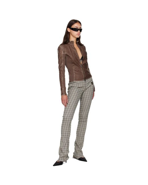 DIESEL Brown Biker Jacket