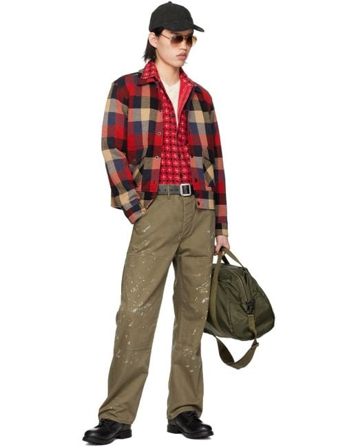 RRL Green Carpenter Pants for men