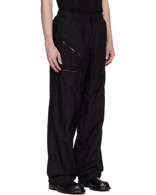 Julius Black Flight Buggy Cargo Pants for men