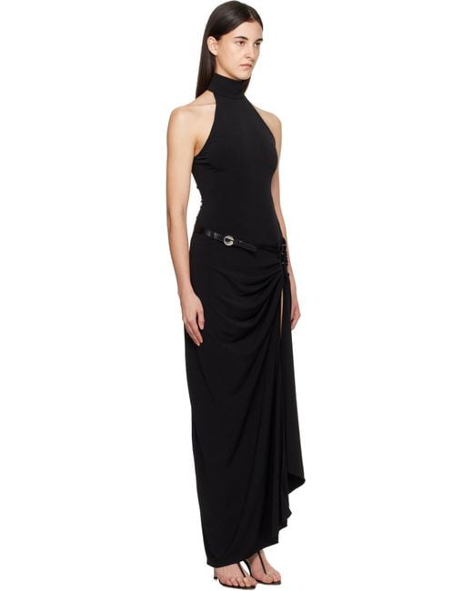 Coperni Black Suspended Halterneck Maxi Dress