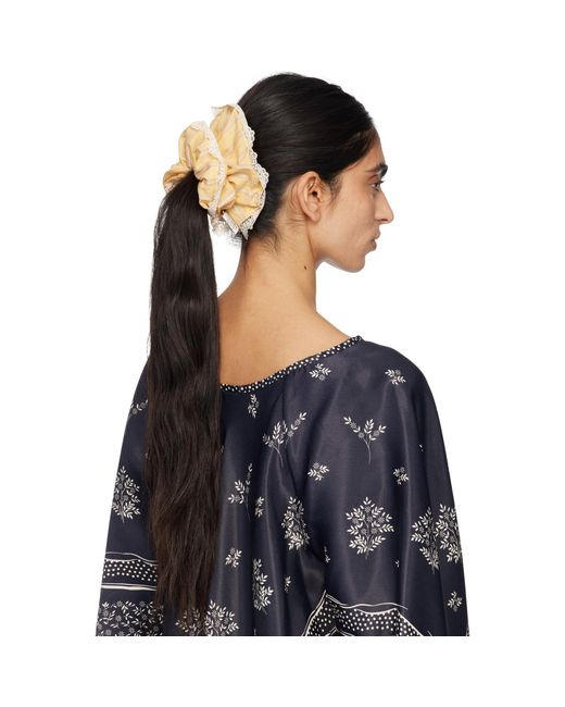 Anna Sui Metallic Lace Scrunchie