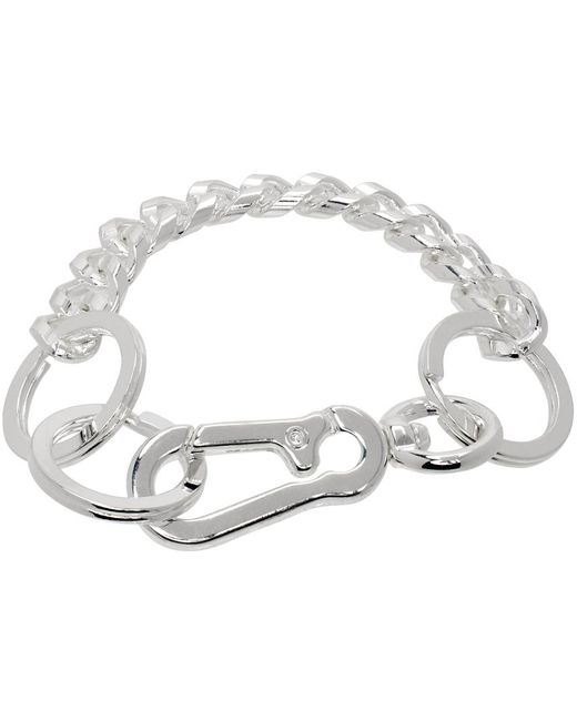 Martine Ali Black Curb Chain Bracelet for men