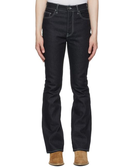 Amiri Indigo Flare Leg Jeans in Blue for Men Lyst