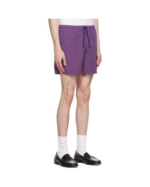 Aspesi Multicolor Purple Flying Dutchman Shorts for men