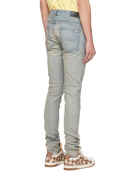 Amiri Blue Indigo Stack Jeans for men