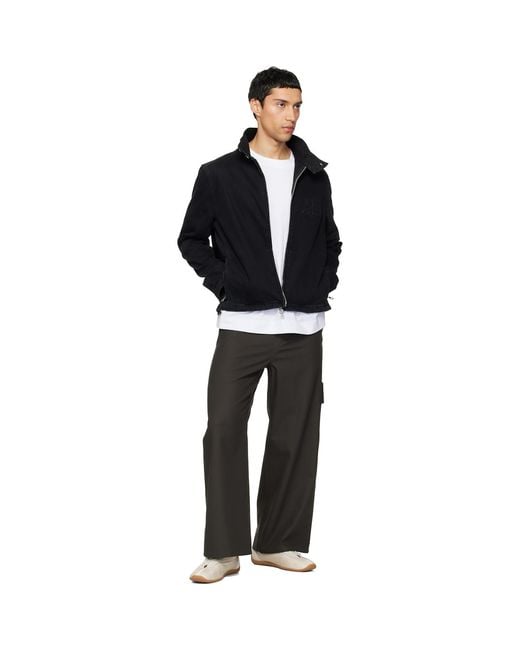 Courreges Black City Shadow Denim Jacket for men