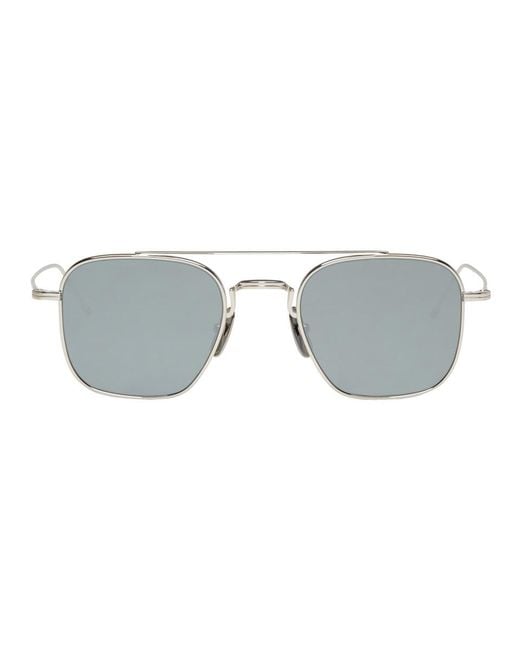 Thom Browne Metallic Silver Tb 907 Sunglasses for men