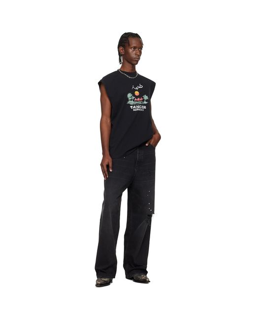 Vetements Black Ripped Jeans for men