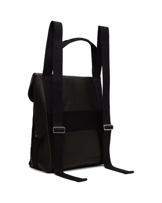 Rick Owens Black Hollywood Cargo Backpack for men