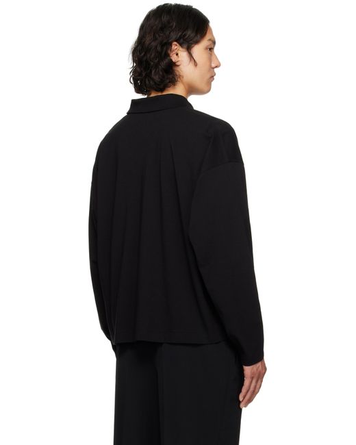 メンズ The Row ブラック Bryson ポロシャツ Black