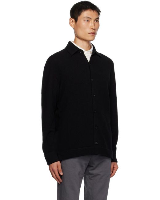 Cardigan noir à boutons Zegna pour homme en coloris Black