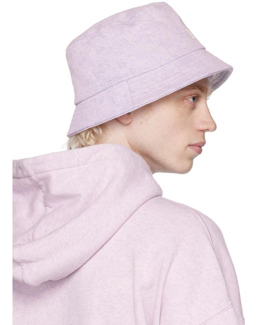 Isabel Marant Pink Purple Haley Denim Bucket Hat for men