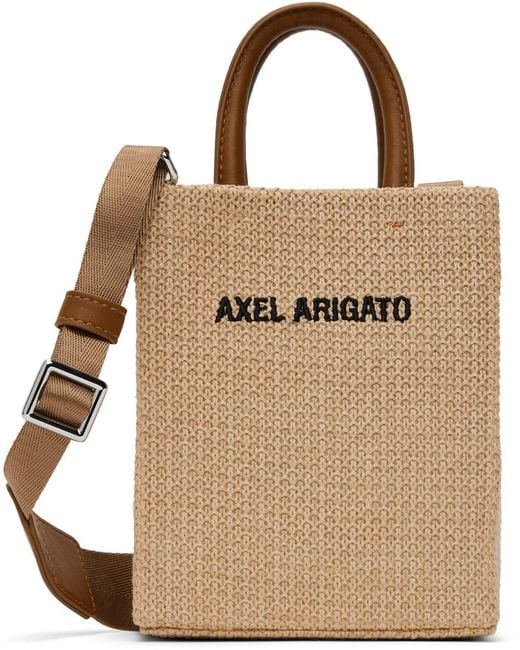 Axel Arigato Brown Shopping Mini Bag for men