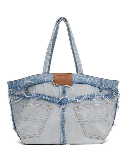 Alexander Wang Blue Punch Denim Large Tote