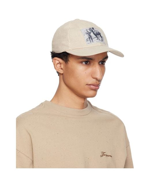 Jacquemus Natural 'The Paysan' Baseball Cap for men