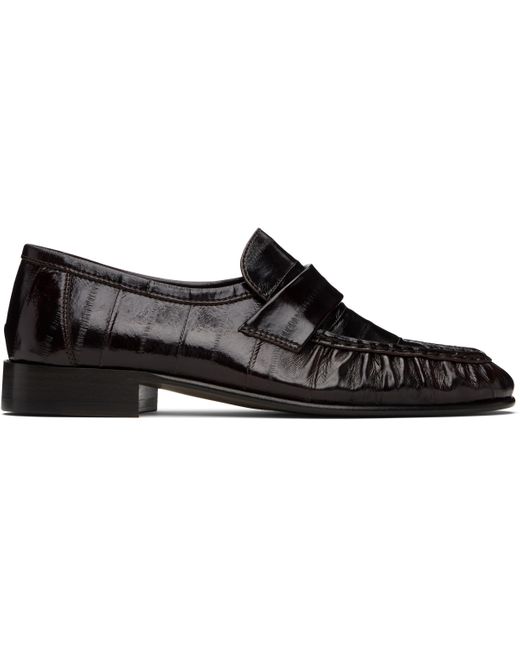 The Row Black Soft Loafers
