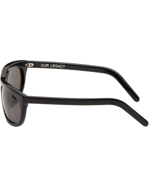 Our Legacy Black Shelter Sunglasses for men
