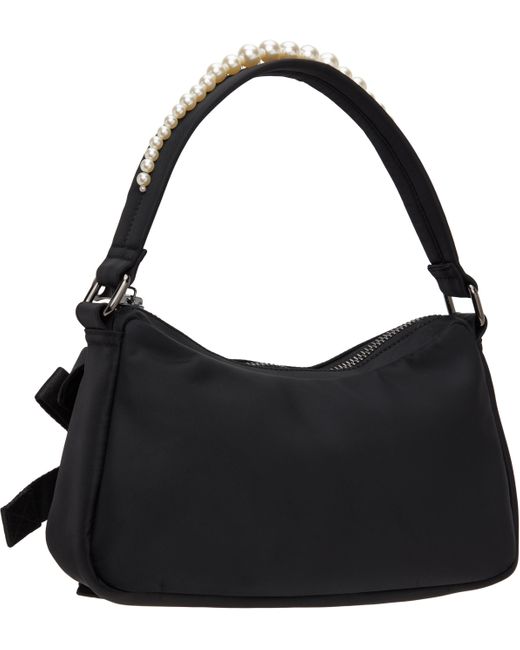 Simone Rocha ブラック Beaded Utility Bow ポシェット バッグ Black