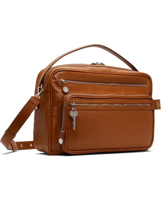 Acne Brown Camero Camera Shoulder Bag for men