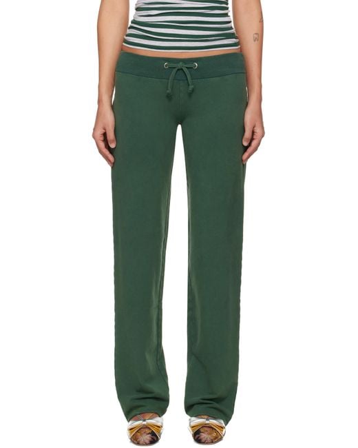 LAURA ANDRASCHKO グリーン 'Buller Or Box' スウェットパンツ Green
