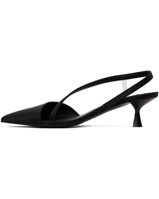 Stella McCartney Black Iconic D'orsay Heels
