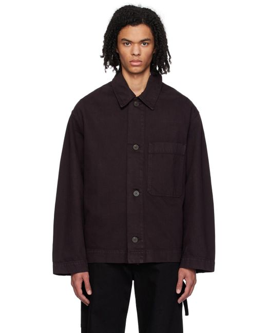 Studio Nicholson Black Ease Denim Jacket for men