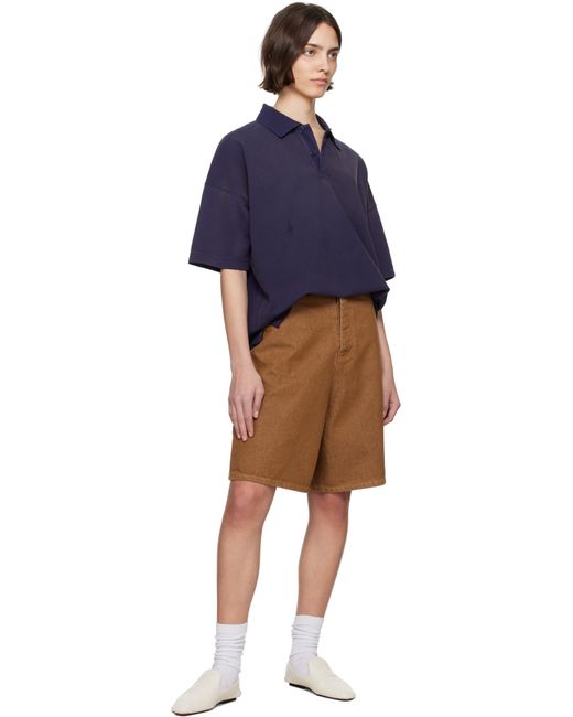 J.W. Anderson Natural Aged Denim Shorts
