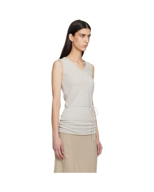 LE17SEPTEMBRE Black Long Scoop Sleeveless Tank Top