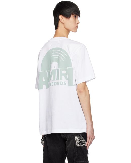 Amiri White ' Records' T-shirt for men