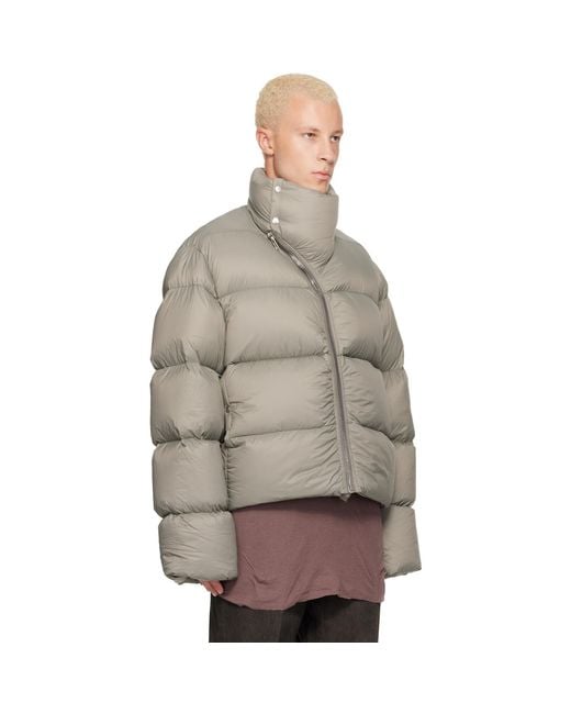 Rick Owens Brown Tower Turtle Down Jacket for men