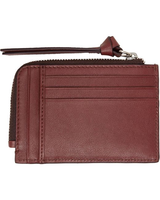 Vivienne Westwood Red Zip Card Holder for men