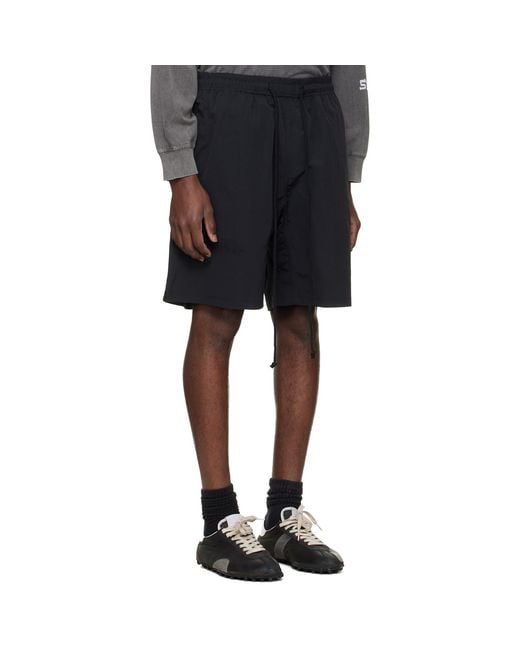 Song For The Mute Black 'Sftm/Academy' Gym Shorts for men