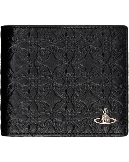 Vivienne Westwood Black Billfold Wallet for men
