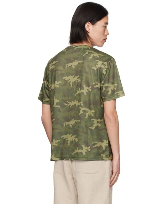 T-shirt kaki à motif camouflage Dime pour homme en coloris Green