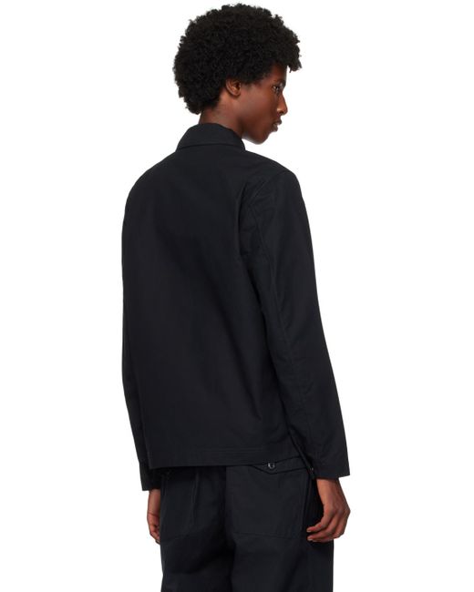 メンズ Stone Island ブラック コットン ジャケット Black