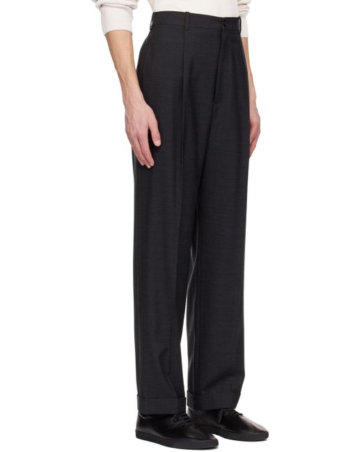 The Row Black Keenan Trousers for men