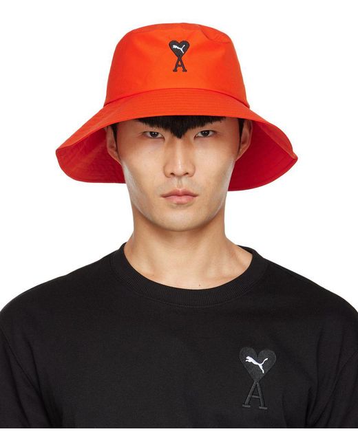 AMI Satin Puma Edition Bucket Hat for Men Lyst UK