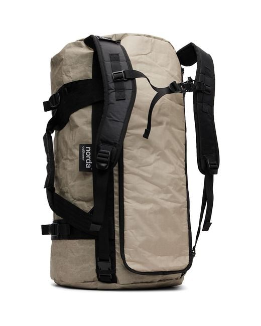 Norda Black Taupe Toolbox Duffle Bag for men