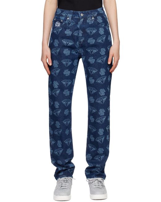 BBCICECREAM Blue 'Diamond & Dollars' Jeans