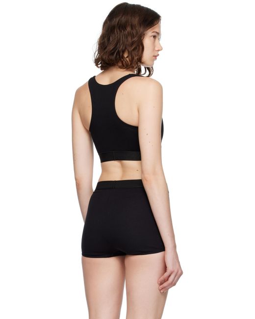 Versace Black 90S Elastic Bra